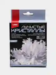 Белый набор химических опытов для выращивания "Лучистые Кристаллы", эксперименты для детей
