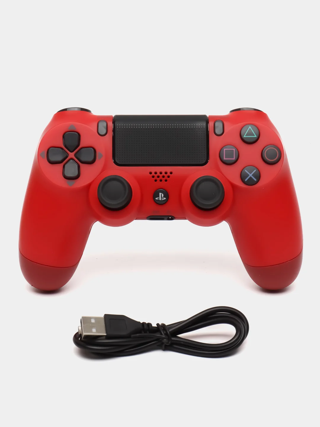 Красный джойстик PS4 DualShock, геймпад беспроводной, Bluetooth, проводной