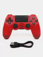 Красный джойстик PS4 DualShock, геймпад беспроводной, Bluetooth, проводной