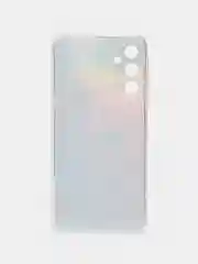 Пурпурный чехол на Samsung Galaxy A24 (Галакси A24), прозрачный, с рисунком, защита камеры