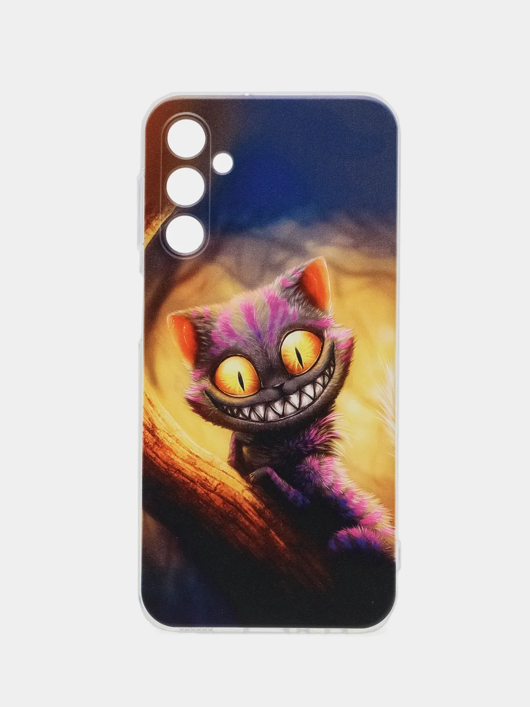 Индиго чехол на Samsung Galaxy A24 (Галакси A24), прозрачный, с рисунком, защита камеры