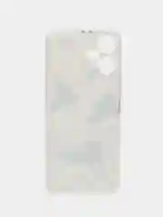 Золотой чехол на Tecno Pova Neo 3 (Текно Пова Нео 3), прозрачный, с рисунком, защита камеры