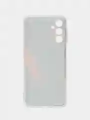 Красный чехол на Samsung Galaxy A14 4G (Галакси A14 4G), прозрачный, с рисунком, защита камеры