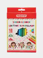 Карандаши цветные Пифагор "Эники-беники" классические, 18 цветов