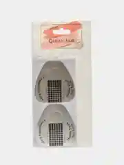 Формы для наращивания ногтей, широкие, 20 штук, серебристые