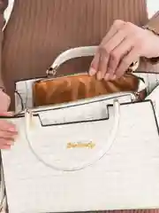 Белый женская сумка