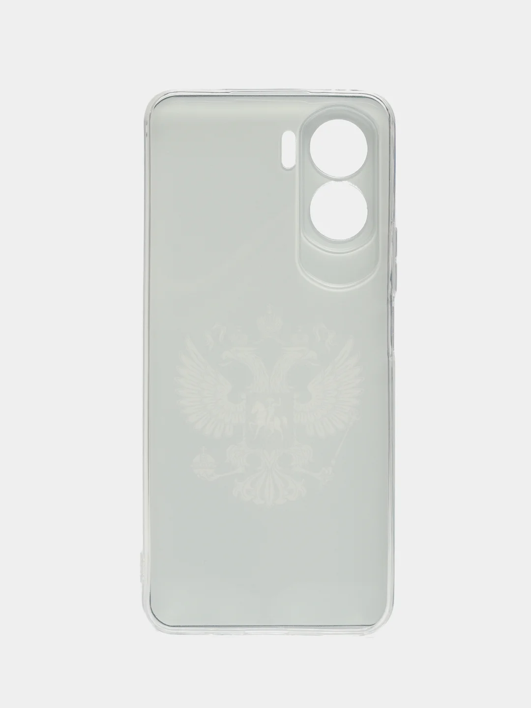 Приглушённый хаки силиконовый чехол на Honor 90 Lite (Хонор 90 Лайт), прозрачный, с рисунком