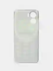 Угольный силиконовый чехол на Honor 90 Lite (Хонор 90 Лайт), прозрачный, с рисунком