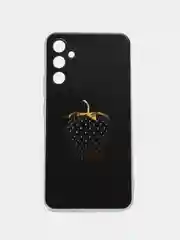 Разноцветный чехол на Samsung Galaxy A34 5G (Самсунг A34), прозрачный, с рисунком, защита камеры
