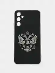 Приглушённый хаки чехол на Samsung Galaxy A34 5G (Самсунг A34), прозрачный, с рисунком, защита камеры