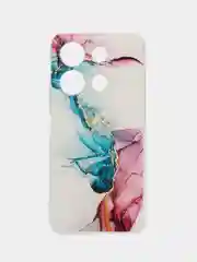 Ледяной чехол для Infinix Note 30i (Инфиникс Нот 30и), прозрачный, с рисунком, защита камеры