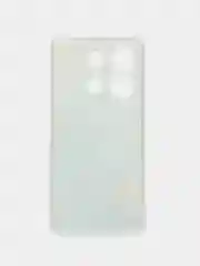 Светло-синий чехол для Infinix Note 30i (Инфиникс Нот 30и), прозрачный, с рисунком, защита камеры