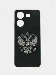 Приглушённый хаки силиконовый чехол на Tecno Pova 5 (Текно Пова 5), прозрачный, с рисунком, защита камеры