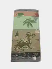Зеленый полотенце ручное, двойная ткань, лён, размер 35 х 75