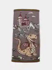 Светло-коричневый полотенце ручное, лён, хлопок, двойная ткань, размер 25/50