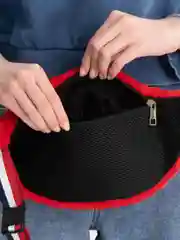 Коричневый поясная сумка из шерсти