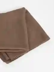 Терракотовый платок мусульманский женский, однотонный, хлопковый
