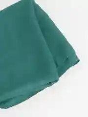 Зеленый платок мусульманский женский, однотонный, хлопковый