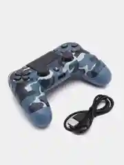 Голубой джойстик PS4 DualShock, геймпад беспроводной, Bluetooth, проводной