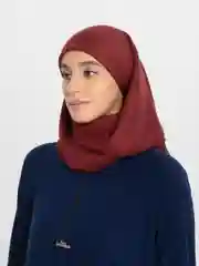 Бордовый платок мусульманский женский, однотонный, хлопковый