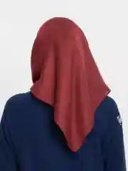 Бордовый платок мусульманский женский, однотонный, хлопковый