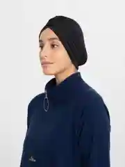 Черный чалма, тюрбан готовый, на голову