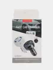 Черный автомобильное зарядное устройство Quick Charge3.0 7A, быстрая зарядка, 4 USB выхода