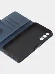 Синий чехол-книжка GQ Lite для Samsung A05s из высококачественной кожи