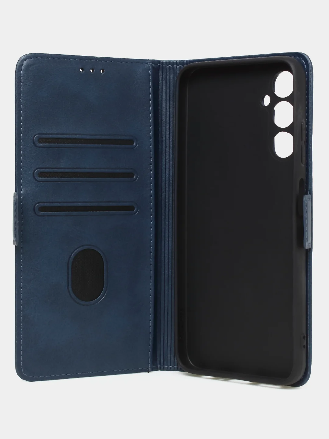 Синий чехол-книжка GQ Lite для Samsung A05s из высококачественной кожи
