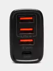 Белый зарядное устройство 3 USB и PD20W Type-C, QC3.0/V1