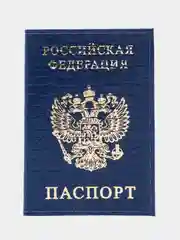 Синий обложка на паспорт