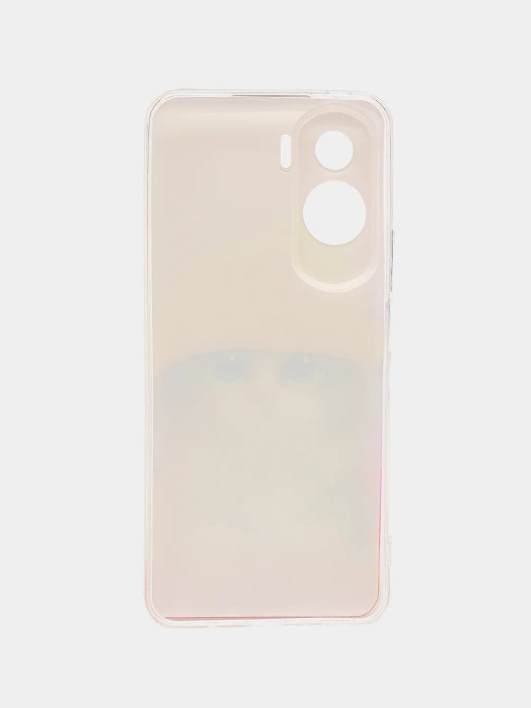 Желтый силиконовый чехол на Honor 90 Lite (Хонор 90 Лайт), прозрачный, с рисунком