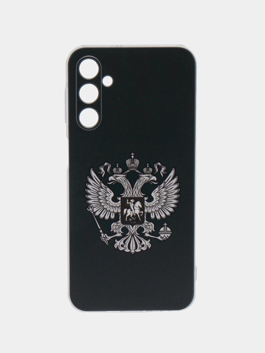 Приглушённый хаки чехол на Samsung Galaxy A24 (Галакси A24), прозрачный, с рисунком, защита камеры