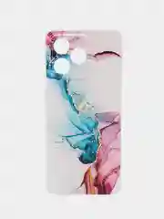 Ледяной силиконовый чехол на Realme C53/C51 (Реалми С53/С51), прозрачный, с рисунком, защита камеры
