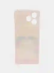 Желтый силиконовый чехол на Realme C53/C51 (Реалми С53/С51), прозрачный, с рисунком, защита камеры