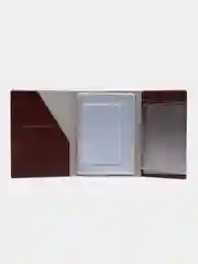 Багровый обложка для автодокументов и паспорта