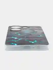 Бирюзовый чехол на Tecno Camon 20/20 Pro 4G (Текно Камон 20/20 Про 4G), с рисунком, защита камеры