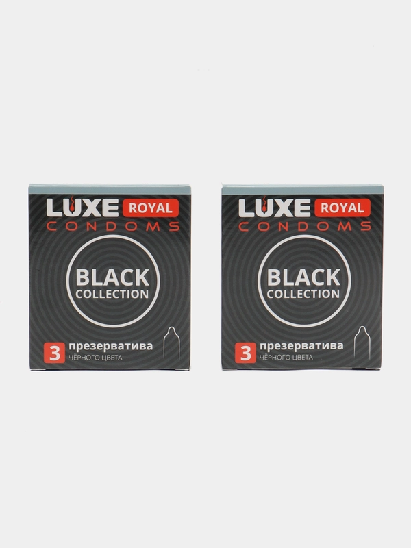 Черные презервативы LUXE Royal Black Collection, 3 шт