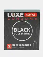 Черные презервативы LUXE Royal Black Collection, 3 шт