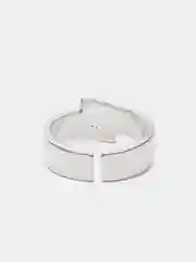 Серебряный кольцо женское, бижутерное, безразмерное, под серебро