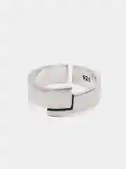 Серебряный кольцо женское, бижутерное, безразмерное, под серебро