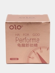 Презервативы OLO "PERFORMA", с пролонгирующим эффектом, точечные с рельефом, 10 штук