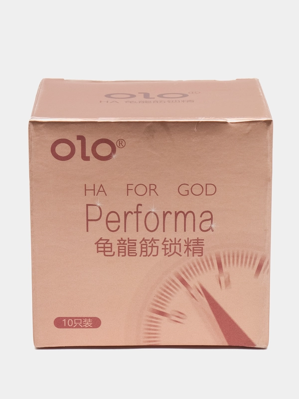Презервативы OLO "PERFORMA", с пролонгирующим эффектом, точечные с рельефом, 10 штук