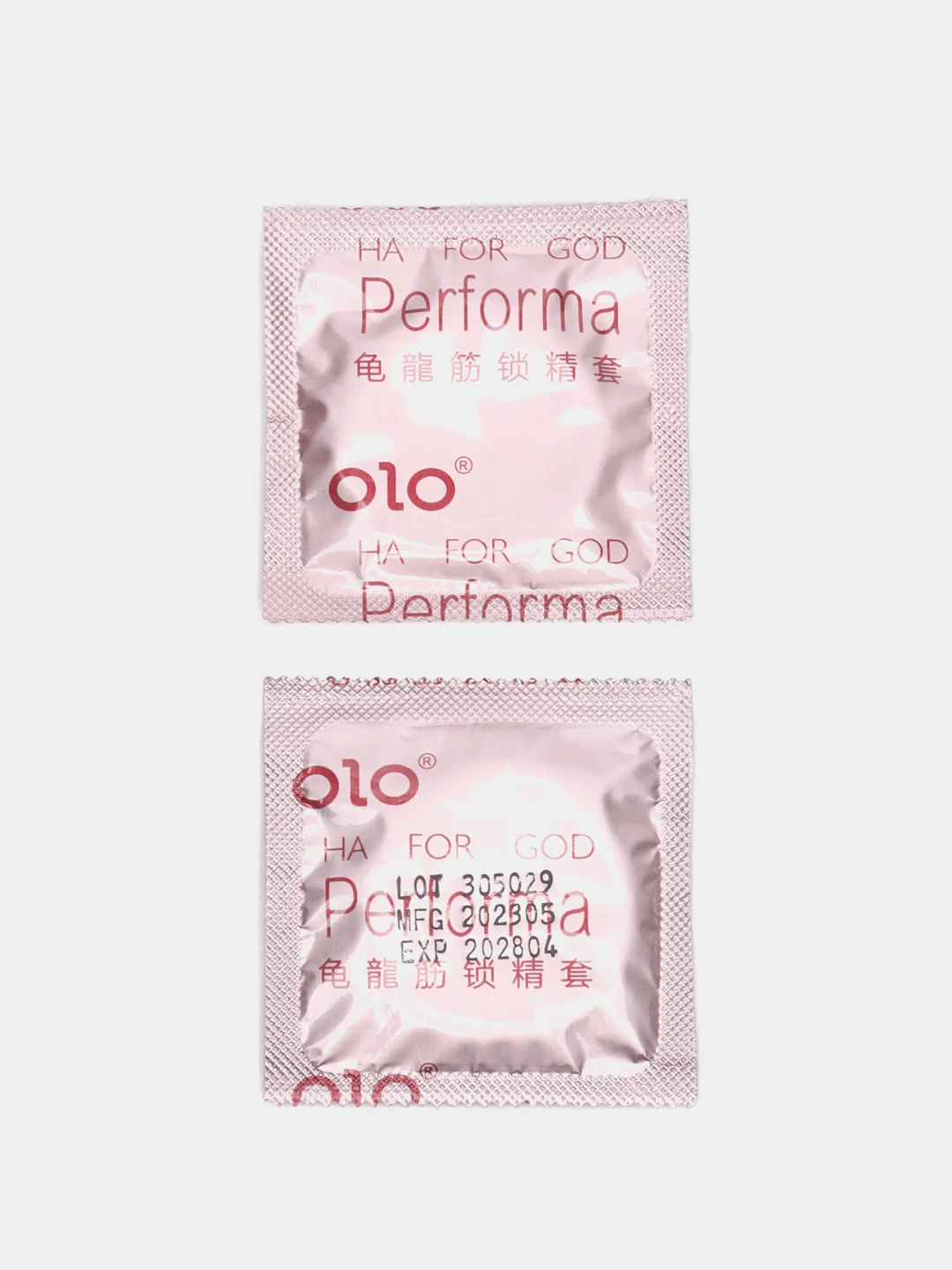 Презервативы OLO "PERFORMA", с пролонгирующим эффектом, точечные с рельефом, 10 штук
