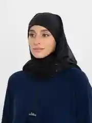 Черный мусульманский платок, женский, шифоновый