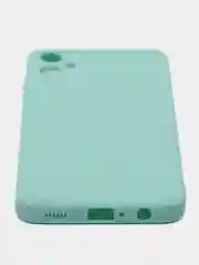 Бирюзовый чехол для Samsung Galaxy A05 (Самсунг Галакси А05) прозрачный