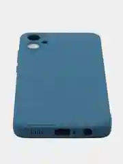 Синий чехол для Samsung Galaxy A05 (Самсунг Галакси А05) прозрачный