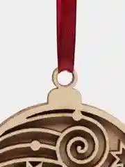Слоновая кость деревянная игрушка на елку, 3D