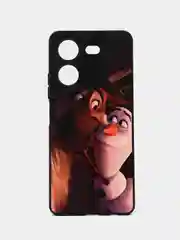 Коричневый чехол с рисунком на Tecno Pova 5 (Текно Пова 5)