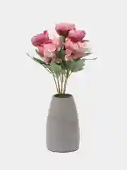 Бордовый цветы искусственные "Розы пионовидные"